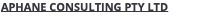 APHANE CONSULTING PTY LTD